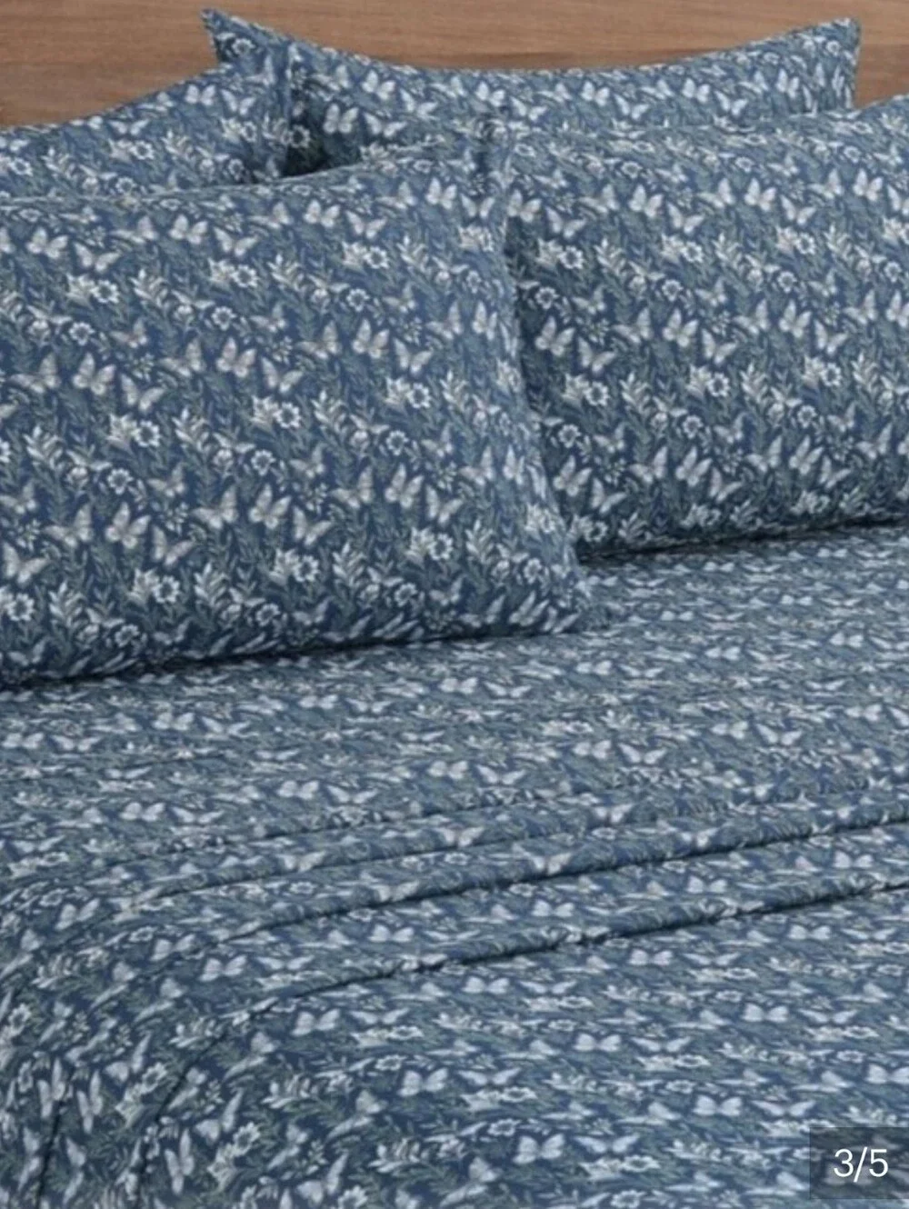 South Point Home Fashions Microfiber 6-piece Sheet Set, King Butterfly Flowers,